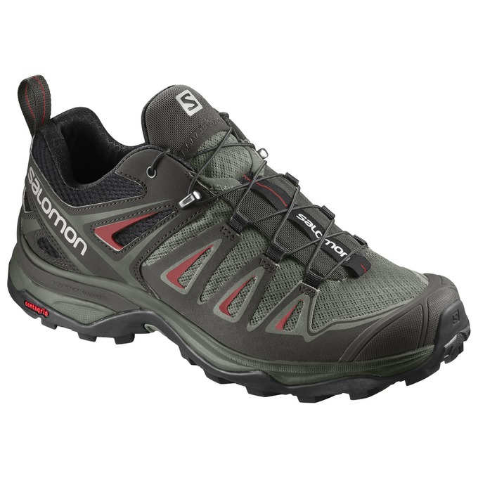 Salomon Singapore Womens Hiking Shoes - X ULTRA 3 W Black/Olive | 90134-XHNP